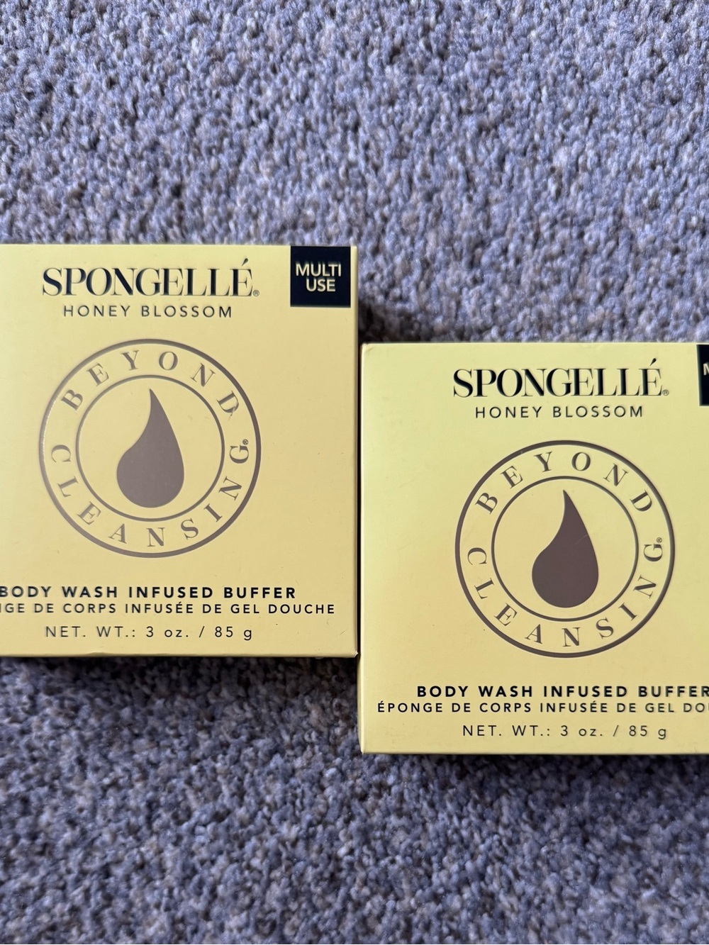 Spongelle Body wash infused buffer in  honey Blossom X2 3 oz each